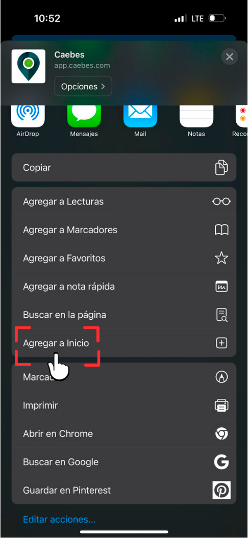 Instalación de la App en iOS 2
