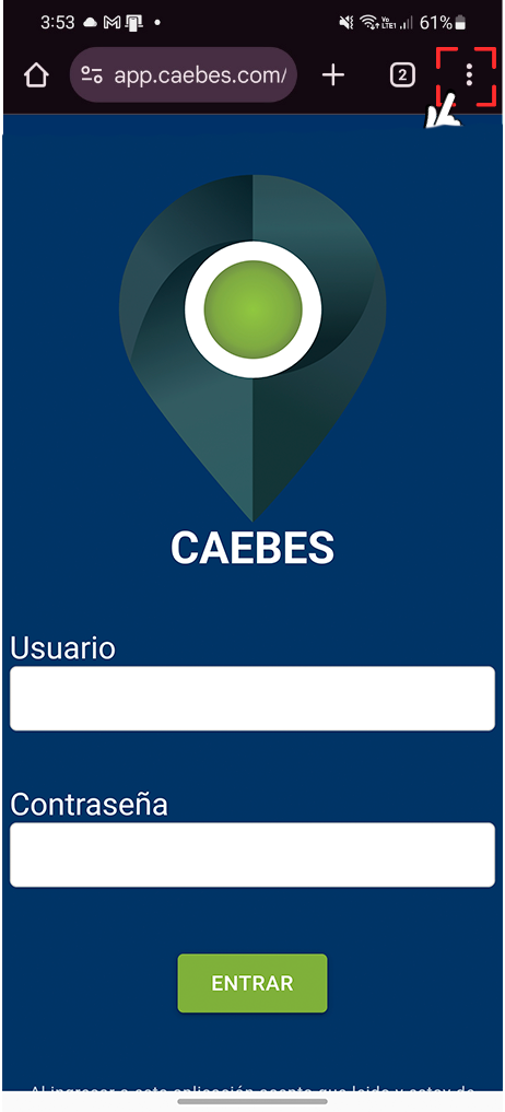Instalación de la App en iOS 1