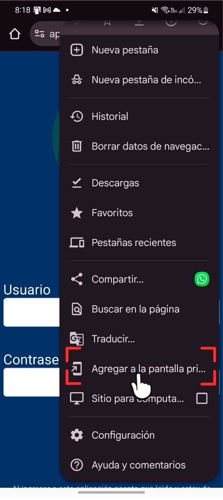 Instalación de la App en iOS 2